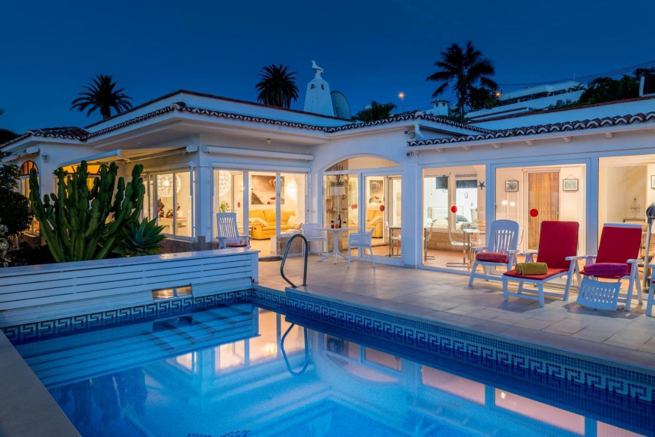 Relaxing Villa Heated Pool Luxurious Views Massage Santa Úrsula Exterior foto
